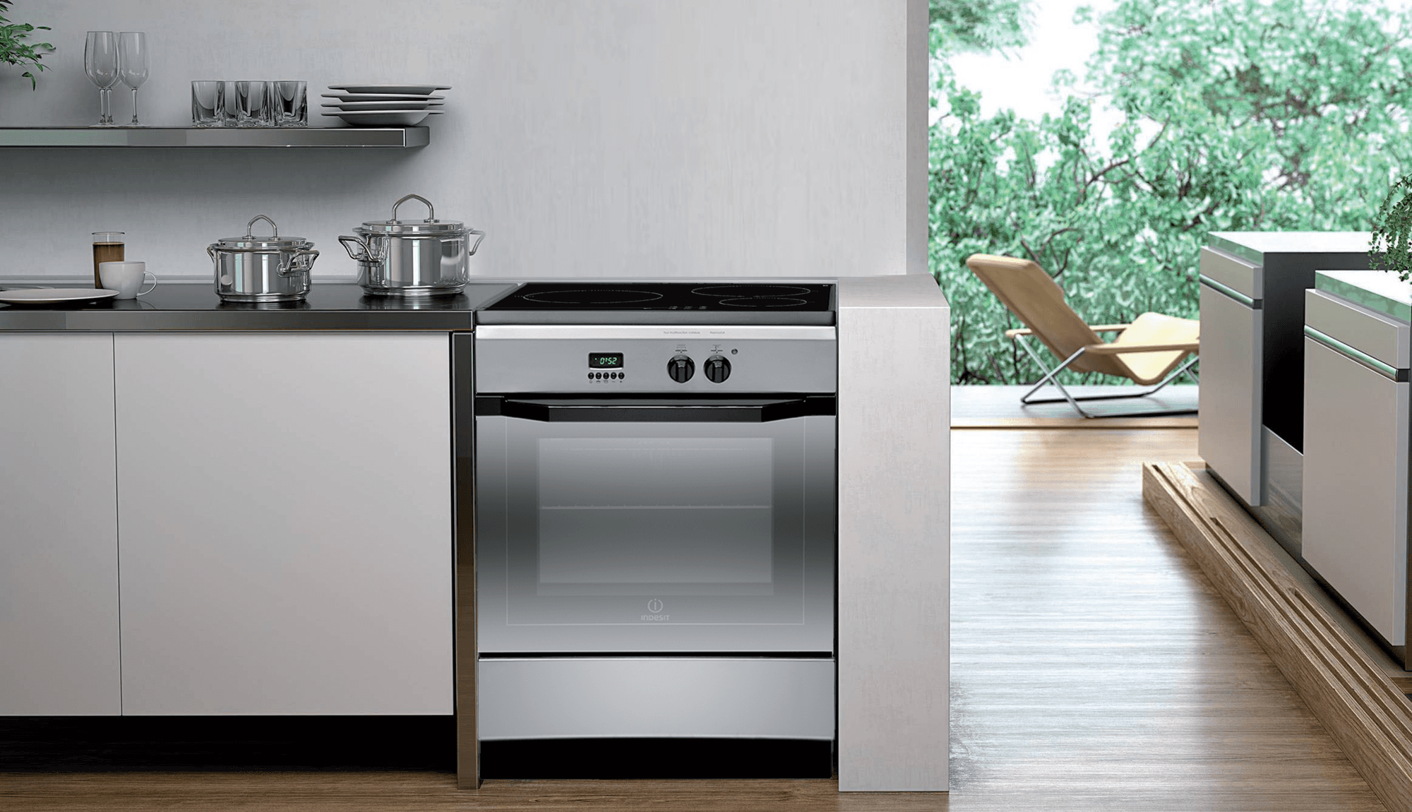 Cuisinière induction INDESIT