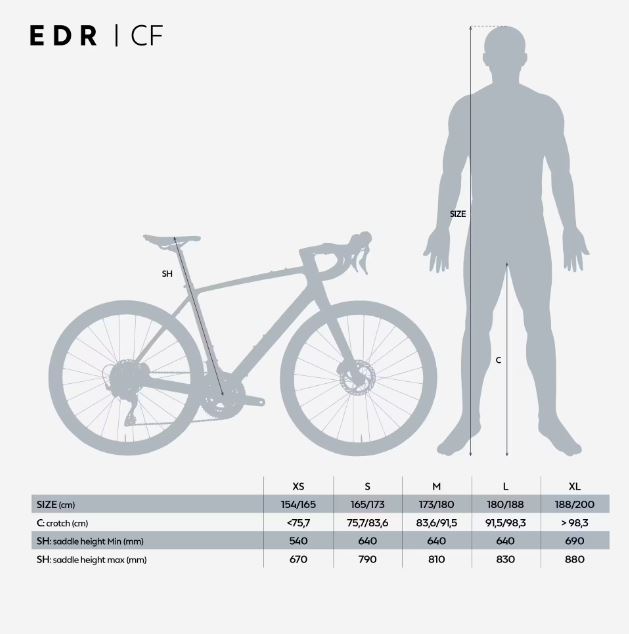 VAN RYSEL-Vélo de route carbone Shimano 105 2x12v EDR CF
