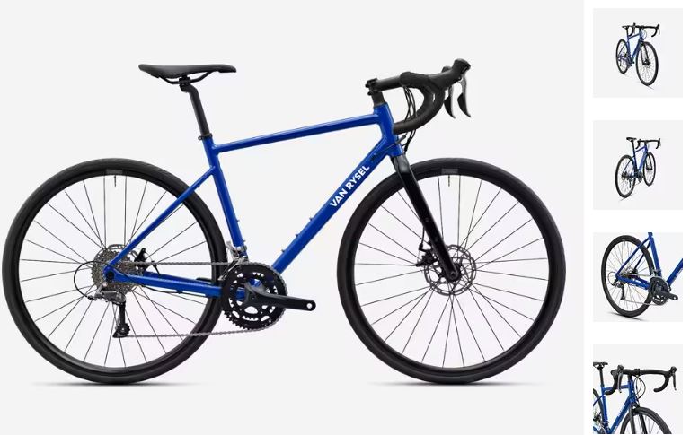 Vélo de route Shimano Claris 2x8v, EDR AF gris VAN RYSEL