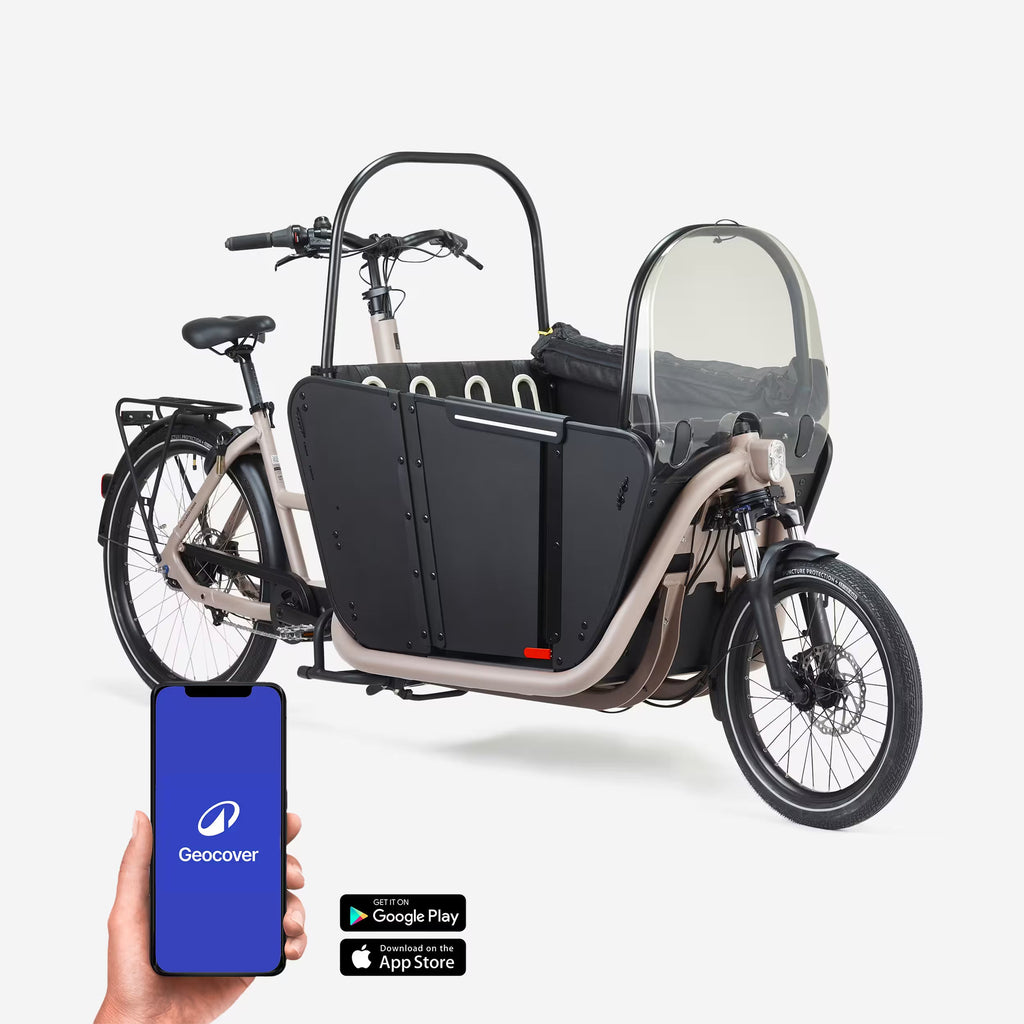 Velo cargo B'TWIN electrique biporteur famille f900e Mobilité urbaine
