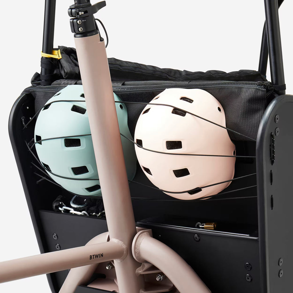Velo cargo B'TWIN electrique biporteur famille f900e Mobilité urbaine