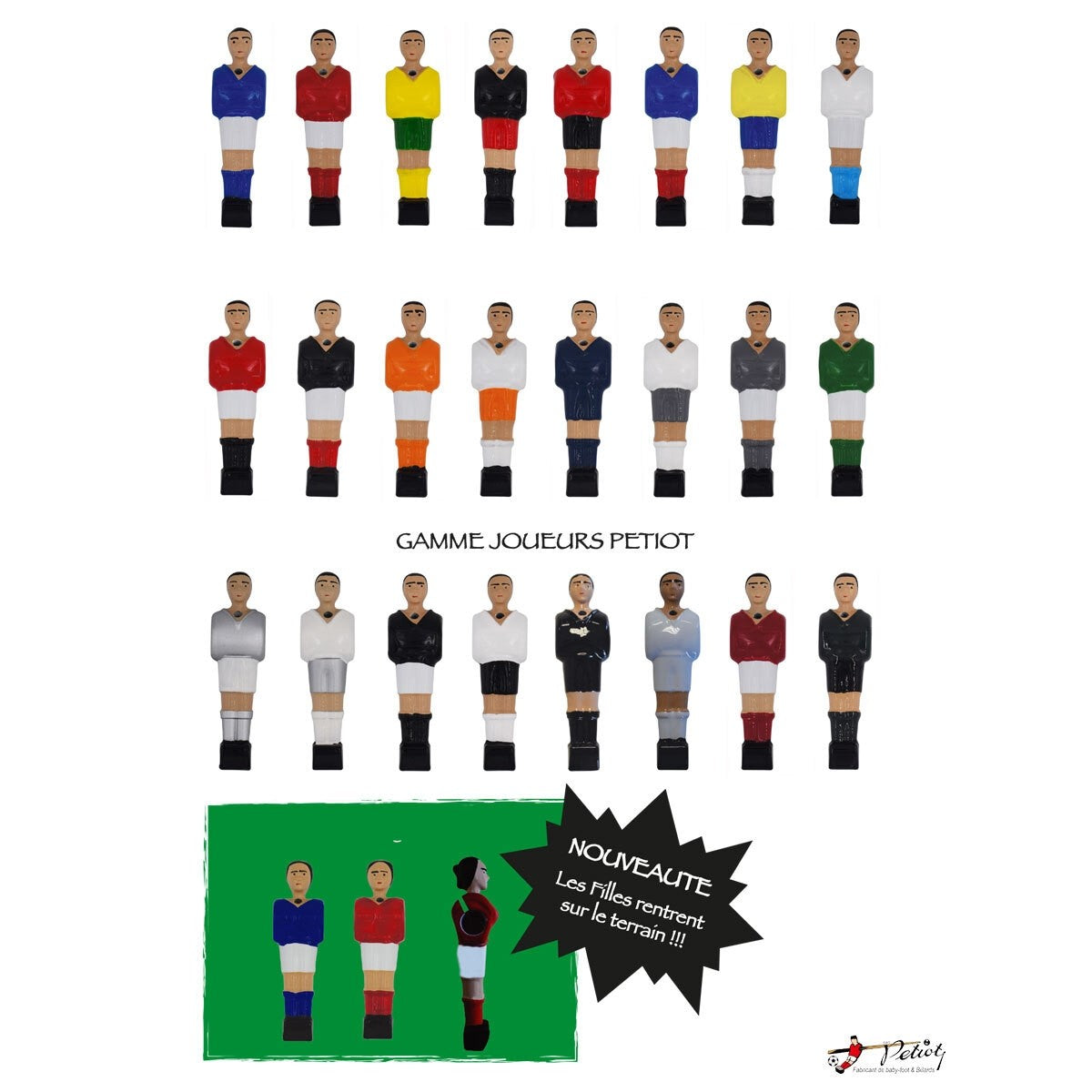 Baby Foot Petiot Monnayeur noyer