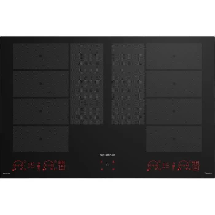 Plaque de cuisson induction GRUNDIG - 8 feux - 80 cm - GIEI838980INH