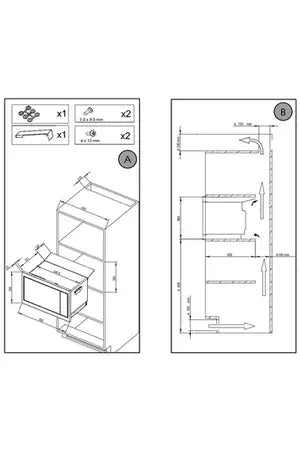 Micro-ondes mono-fonction SAUTER SMS7121B