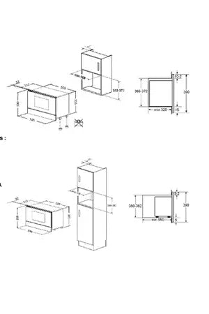 Micro-ondes + Gril encastrable SMEG  MP122N1 Reconditionné