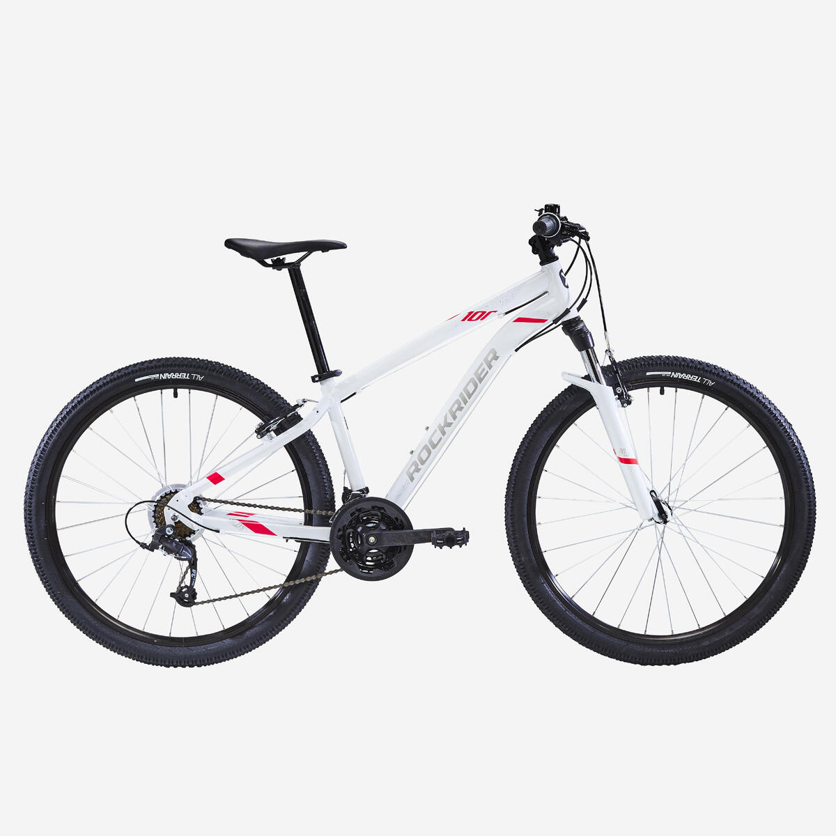 ROCKRIDER VÉLO VTT ST 100 FEMME BLANC ROSE 27,5